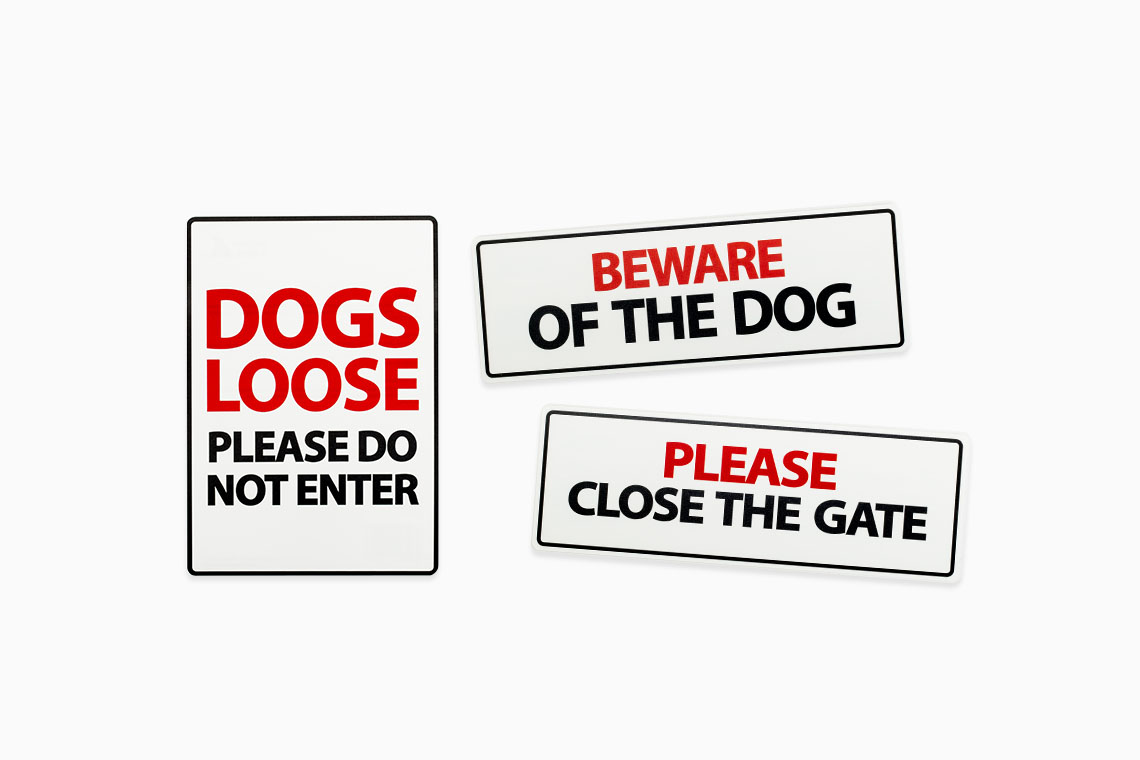 Beware Of The Dogs A5 Sign